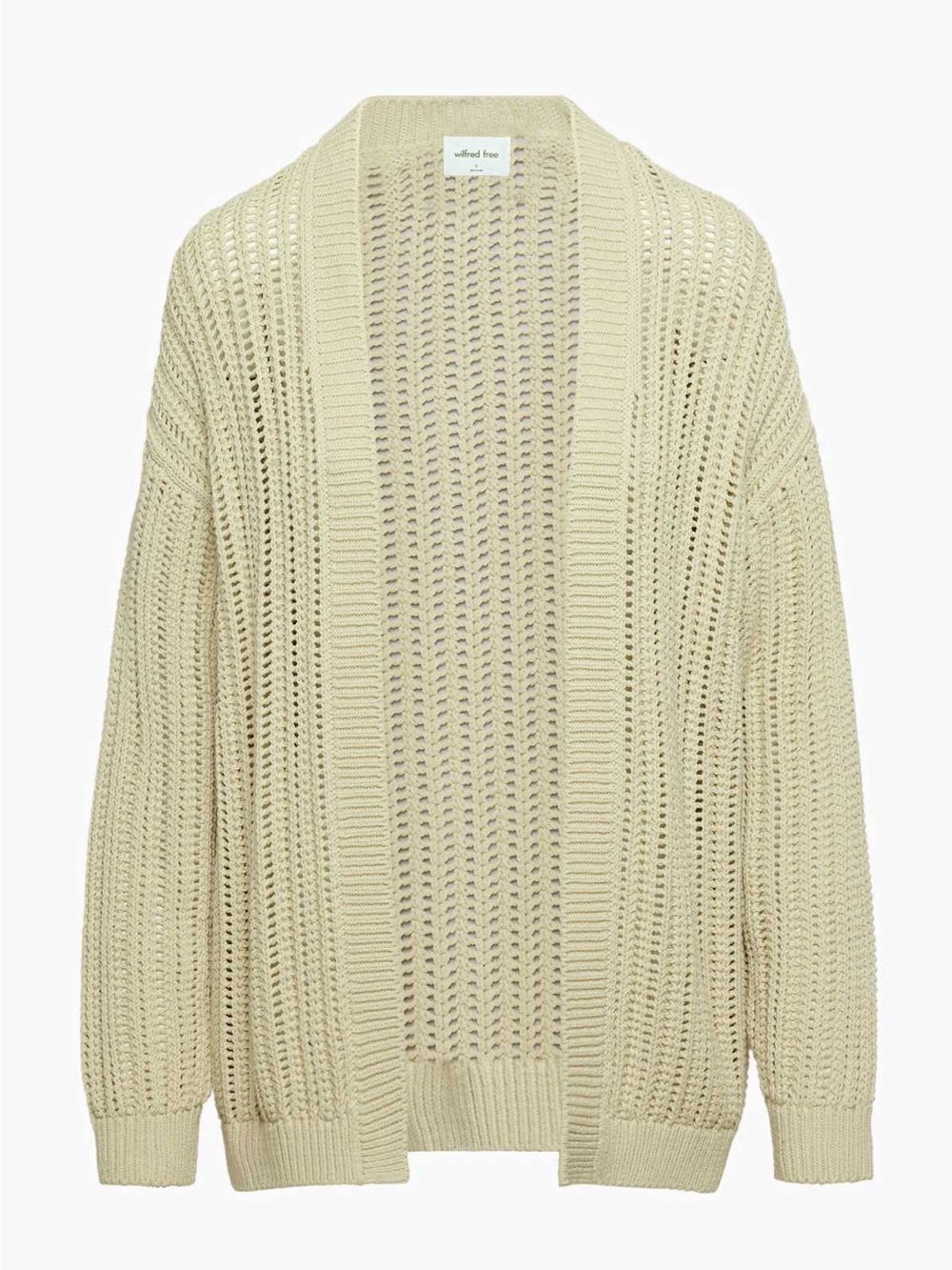 Aritzia Wilfred Free Terrasen Open Knit Cardigan - Cream 2XS-S